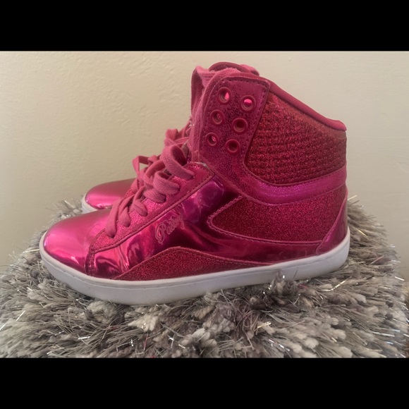 Pastry Fuschia Glitter Sneakers - Picture 4 of 8